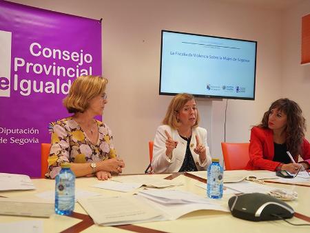 Imagen La fiscal de Violencia sobre la Mujer de Segovia, Pilar Lajo, subraya, en la cuarta Cápsula formativa de la Diputación, la importancia de mejorar los recursos para combatir esta lacra